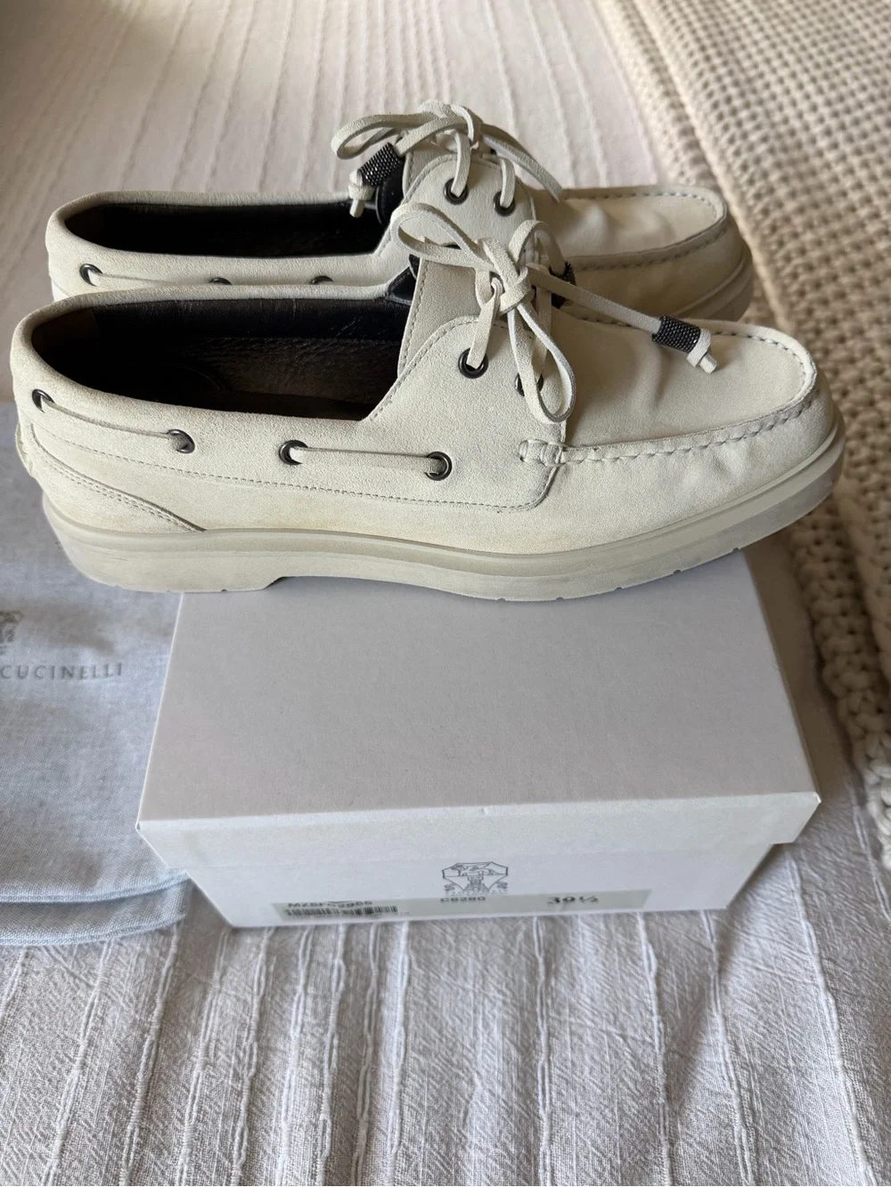 Brunello Cucinelli Classic Suede Boat Loafers Very good condition